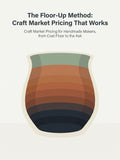 Cover for the ebook The Floor-Up Method: Craft Market Pricing That Works — Rebrandable Guide for craft fair sellers (Resell rights)