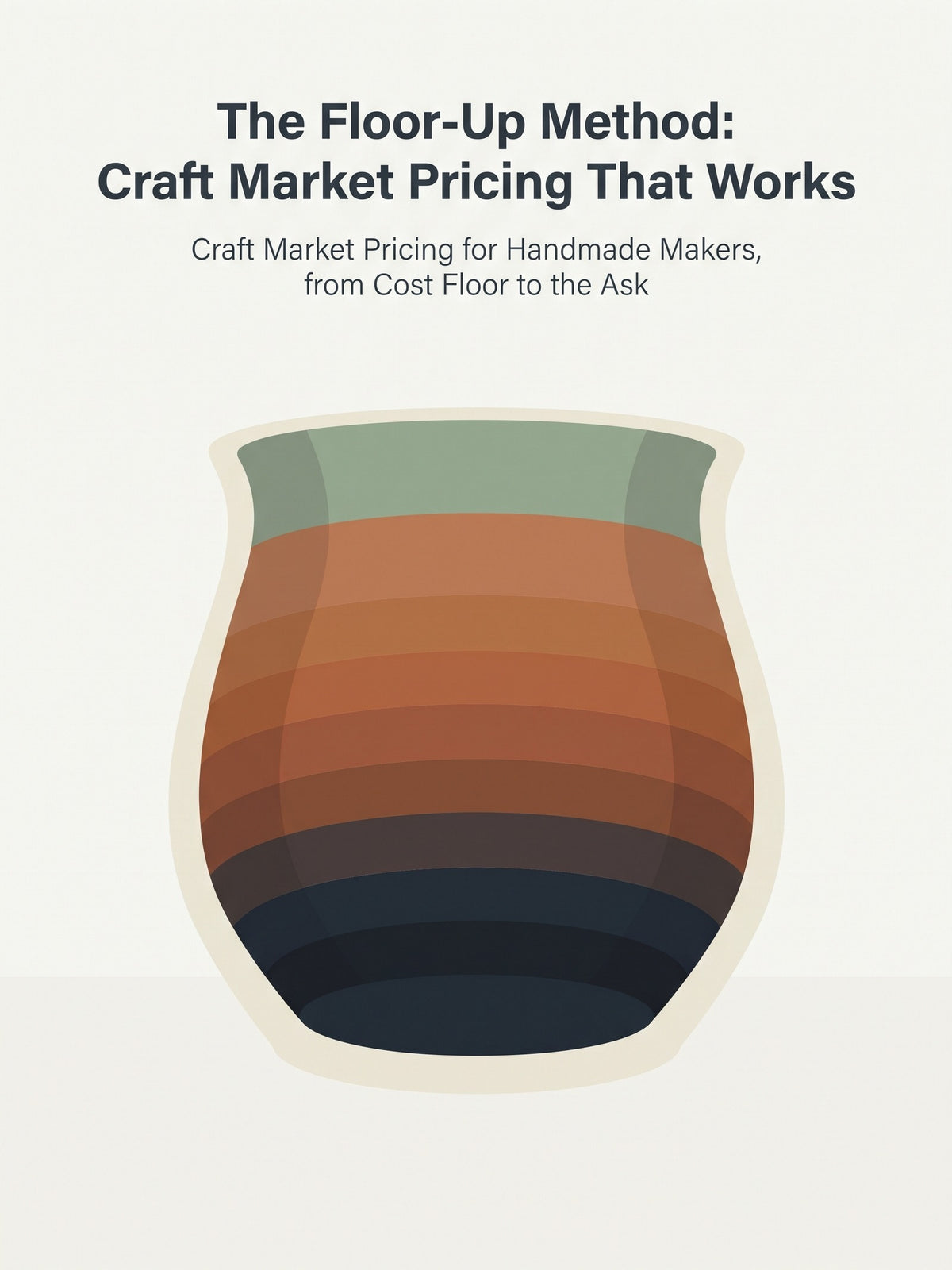 Cover for the ebook The Floor-Up Method: Craft Market Pricing That Works — Rebrandable Guide for craft fair sellers (Resell rights)