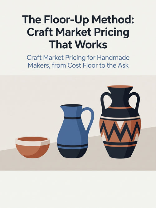 Alternate cover for the ebook The Floor-Up Method: Craft Market Pricing That Works — Rebrandable Guide for craft fair sellers (Resell rights)
