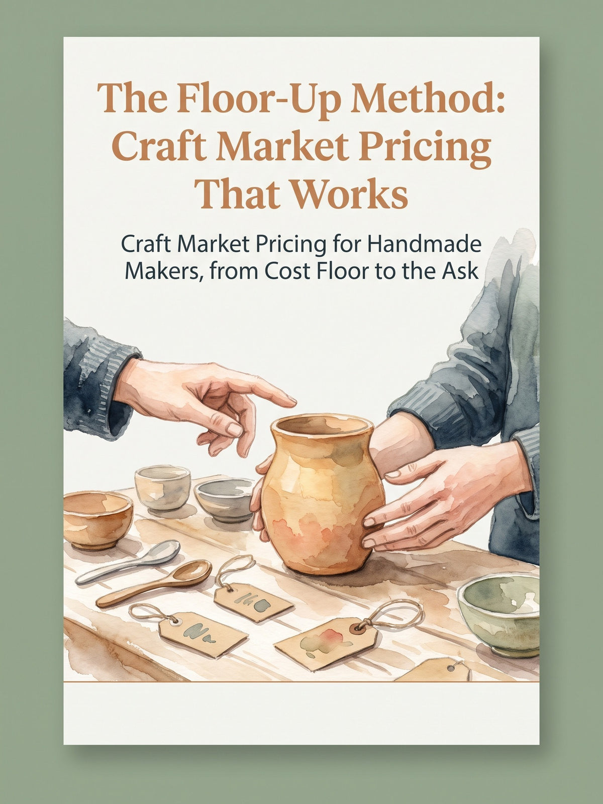 Alternate cover for the ebook The Floor-Up Method: Craft Market Pricing That Works — Rebrandable Guide for craft fair sellers (Resell rights)