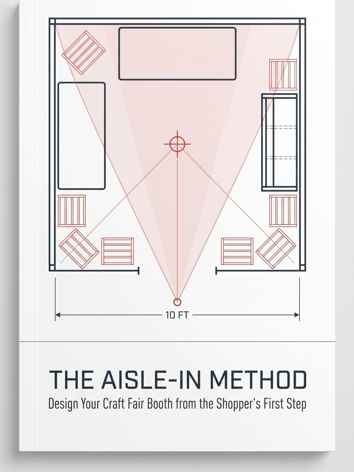 Alternate cover of The Aisle-In Method, a rebrandable booth layout lead magnet for craft fair vendors
